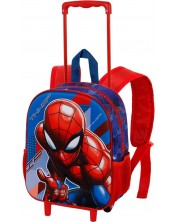 Παιδικό σακίδιο πλάτης με ρόδες Karactermania Spider-Man - Skew, 3D -1