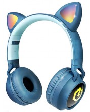 Παιδικά ακουστικά PowerLocus - Buddy Ears, ασύρματα, μπλε