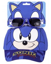 Παιδικό σετ  Cerda - Καπέλο και γυαλιά ηλίου, Sonic -1