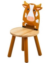 Παιδική ξύλινη καρέκλα Bigjigs - Αγελαδίτσα -1