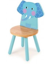 Παιδική ξύλινη καρέκλα Bigjigs - Ελεφαντάκι