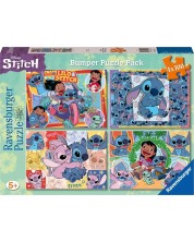 Παιδικό παζλ Ravensburger 4 x 10 κομμάτια  - Stitch -1