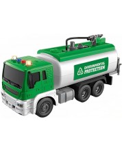Παιχνίδι Raya Toys Truck Car - μεταφορέας νερού, 1:16,με ειδικά εφέ, πράσινο