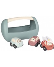 Παιδικό σετ Smoby - Οχήματα σε κουτί, 3 τεμάχια