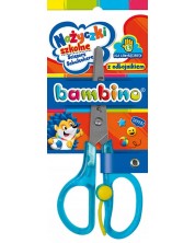 Παιδικό ψαλίδι για αριστερό χέρι Bambino Premium - Με περιοριστή, ποικιλία