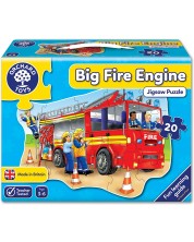 Παιδικό παζλ Orchard Toys - Το μεγάλο πυροσβεστικό, 20 κομμάτια