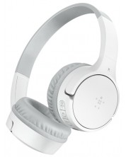 Παιδικά ακουστικά Belkin - SoundForm Mini, Wireless, Λευκό/Γκρι -1