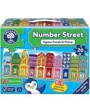 Παιδικό παζλ Orchard Toys - Οδός με αριθμούς, 20 κομμάτια -1