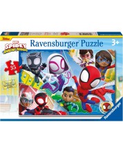 Παιδικό παζλ Ravensburger 35 κομμάτια - Ο Spidey και οι καταπληκτικοί φίλοι του -1