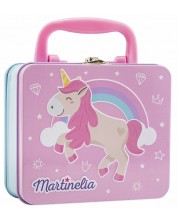 Παιδική μεταλλική βαλίτσα με καλλυντικά Martinelia Little Unicorn -1