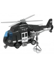 Παιδικό παιχνίδι Raya Toys - Αστυνομικό ελικόπτερο, μαύρο -1