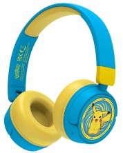 Παιδικά ακουστικά OTL Technologies - Pokemon Pikachu, Wireless, Μπλε/Κίτρινο -1