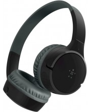 Παιδικά ακουστικά με μικρόφωνο Belkin - SoundForm Mini, ασύρματα, μαύρα -1