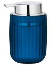 Δοχείο υγρού σαπουνιού Wenko - Agropoli, 7.5 х 12.5 х 9 cm, χωρίς BPA, σκούρο μπλε -1
