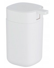 Δοχείο υγρού σαπουνιού Wenko - Davos, 9.8 х 13 х 7.8 cm, χωρίς BPA, λευκό ματ -1