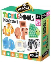 Εκπαιδευτικό σετ Headu Montessori - Αγγίξτε και γνωρίστε τα ζώα -1