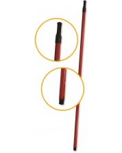 Λαβή σφουγγαρίστρας Anna - Κόκκινο, 110 x 2 x 2 cm, μεταλλικό με πλαστική επίστρωση -1