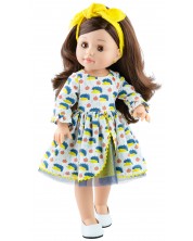Ρούχα για κούκλα  Paola Reina   Soy Tú-φόρεμα Σκαντζόχοιρο  και κορδέλα μαλλιών, 42 cm