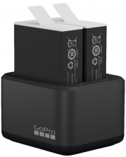 Διπλός φορτιστής GoPro + 2 μπαταρίες, 1720mAh,για HERO 9/10/11, μαύρο