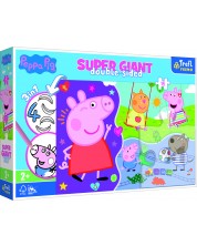 Παζλ διπλής όψης Trefl 3 σε 1 με 15 maxi κομμάτια - Meet Peppa Pig -1