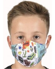 Παιδική μάσκα διπλής στρώσης New Silhouette - Study με μεταλλική στοίβα -1