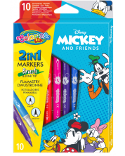 Μαρκαδόροι διπλού άκρου Colorino Disney - Mickey and Friends,10 χρώματα -1