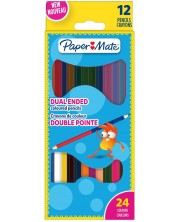 Χρωματιστά μολύβια διπλής όψης Paper Mate Kids Coloring - 12 τεμάχια