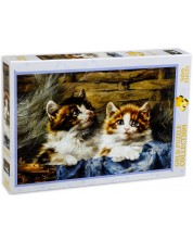 Παζλ Gold Puzzle 500 κομμάτια - Δύο γατάκια σε καλάθι 