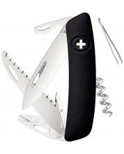 Μαχαίρι τσέπης Swiza - TT05, μαύρο, με τσιμπούρι εργαλείο