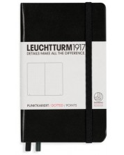 Σημειωματάριο  τσέπης Leuchtturm1917 - A6,σελίδες με τελείες,Black