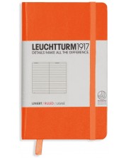 Σημειωματάριο  τσέπης Leuchtturm1917 - A6, σελίδες με γραμμές ,Orange -1