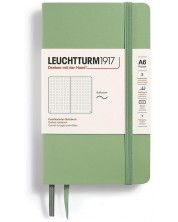 Σημειωματάριο τσέπης Leuchtturm1917 Muted Colors - A6, ανοιχτό πράσινο, διακεκομμένες σελίδες, μαλακό εξώφυλλο -1