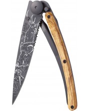 Μαχαίρι τσέπης Deejo - Olive Wood-Hunting Scene, 37 g
