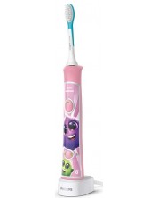 Ηλεκτρική οδοντόβουρτσα Philips - Sonicare For Kids, HX6352/42,2 κεφάλαια