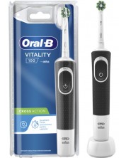 Ηλεκτρική οδοντόβουρτσα Oral-B - Vitality 100 Cross Action,1 κεφαλή, λευκή -1