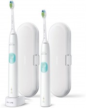 Ηλεκτρική οδοντόβουρτσα Philips - ProtectiveClean 4300, 2 τεμάχια 