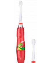 Ηλεκτρική οδοντόβουρτσα  Brush Baby - Kidzsonic, Δεινόσαυρος, με μπαταρία και 2 άκρες -1