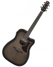 Ηλεκτροακουστική κιθάρα Ibanez - AAD50CE TCB, Transparent Charcoal Burst
