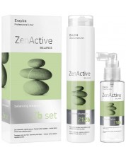 Erayba Zen Active Σετ ισορροπίας για λιπαρά μαλλιά, 2 τεμαχίων