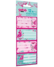 Σχολικές ετικέτες  Lizzy Card Cute Butterfly - 12 τεμάχια