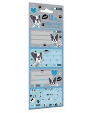 Σχολικές ετικέτες  Lizzy Card We Love Dogs Woof - 12 τεμάχια -1