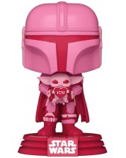 Φιγούρα Funko POP! Valentines: Star Wars - The Mandalorian with Grogu (Special Edition) #498