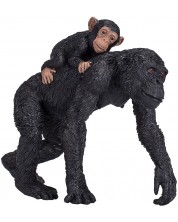 Φιγούρα Mojo Wildlife - Χιμπατζής με μωρό -1