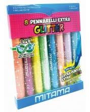 Μαρκαδόροι  Mitama - Jumbo Extra Glitter,8 χρώματα -1