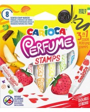 Μαρκαδόροι Carioca Stamp - 8 χρώματα με σφραγίδες, αρωματικοί -1