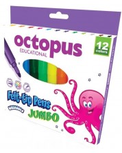 Μαρκαδόρος Univerzal - Octopus, Jumbo, 12 χρώματα