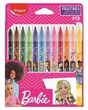 Μαρκαδόροι  Maped Barbie - 12 χρώματα -1