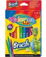 Μαρκαδόροι Πινέλο Colorino Kids - 10 χρώματα