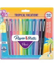 Μαρκαδόροι Paper Mate Flair - Tropical Vacation, 12 χρώματα