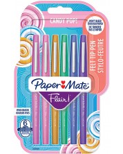 Μαρκαδόρος Paper Mate Flair - Candy Pop,6 χρώματα -1